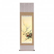 酒井抱一 「十二か月花鳥図」 十一月 「芦に白鷺図」 複製掛軸