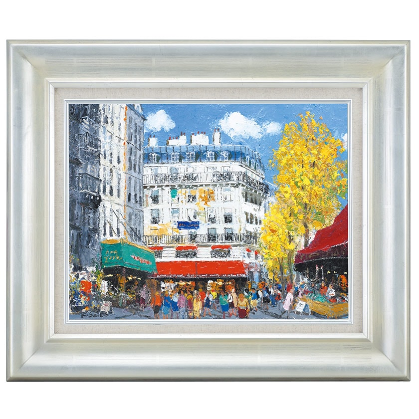 ☆夏の美瑛マイルドセブンの丘・肉筆油彩画・F6キャンバス ☆夏の美瑛