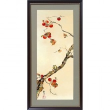 酒井抱一 「十二か月花鳥図」 五月 燕子花に鷭図 額装 : 酒井抱一 十二