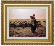 ミレー 「羊飼いの少女」 10号 立体複製名画 【5％ポイント還元中