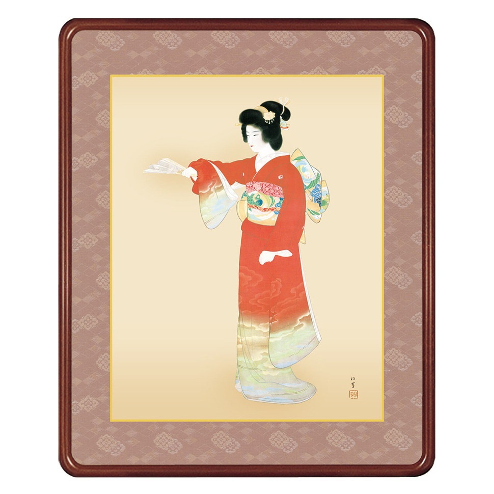 上村松園 作品 「序の舞」 高級額装 壁掛け インテリア【ポイント5