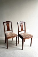 アールヌーボーの美しいエンボスが施されたベントウッドチェア 4093