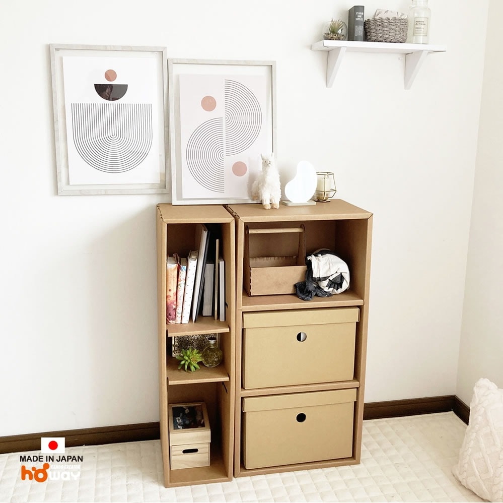 強化ダンボール使用 3段マルチラック 1ヶ入り sale | 家具,強化