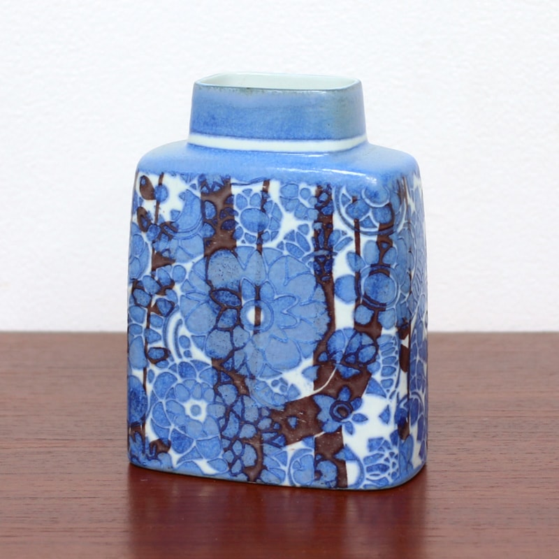 北欧 ヴィンテージ雑貨 ロイヤルコペンハーゲン Baca 花瓶 青 | 北欧