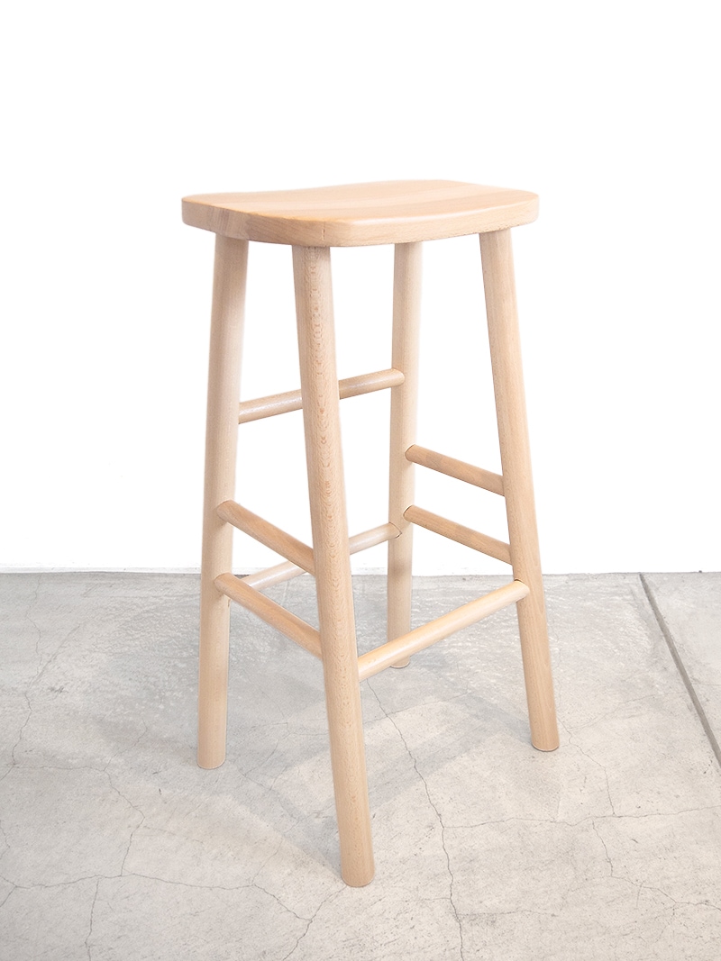 北欧のシンプルなバースツール ナチュラル｜イデア