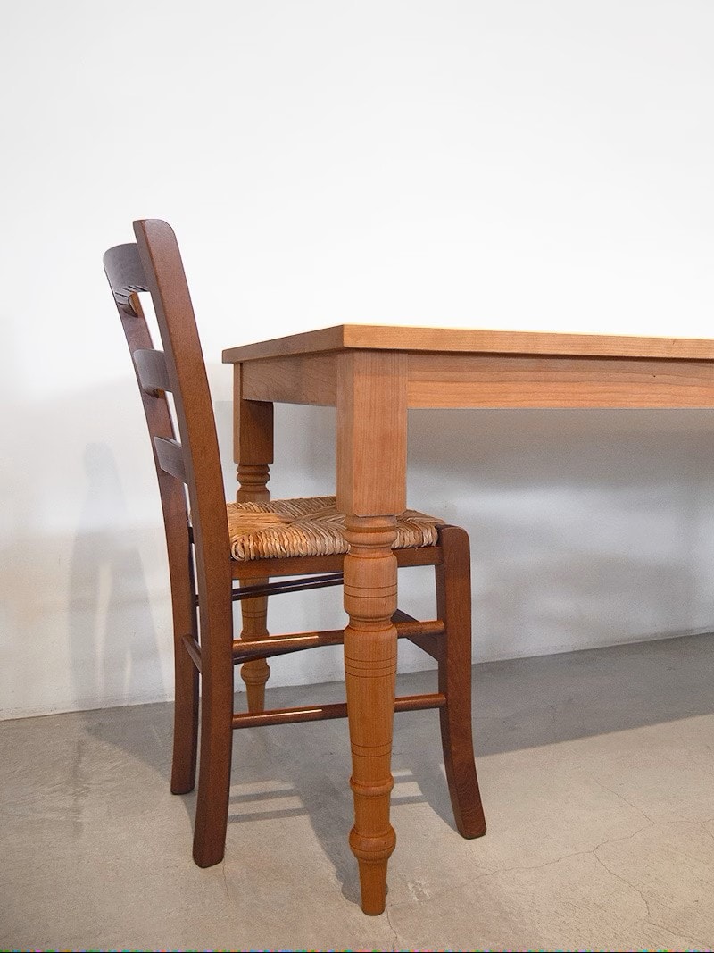 チェリー無垢 ダイニングテーブル 長方形 140×80 ｜イデア