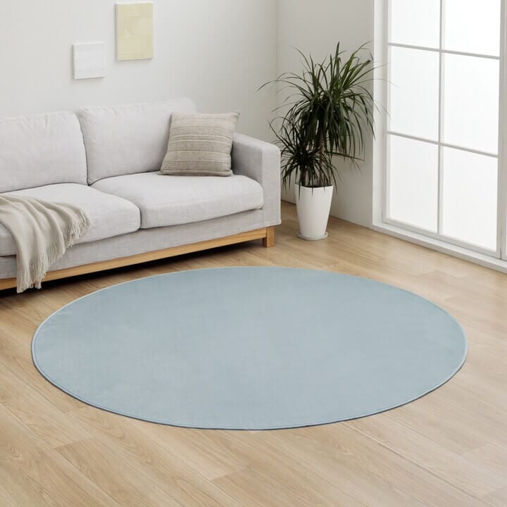 洗える ラグ ピオニー 抗菌防臭 滑り止め 円形 楕円形｜イケヒコ公式通販