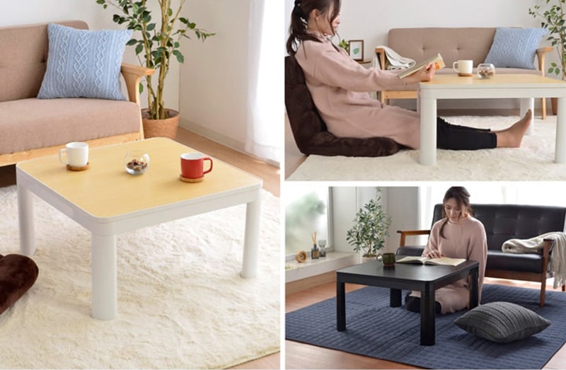こたつテーブル 60×60cm 両面使える リバーシブル こたつ台｜イケヒコ