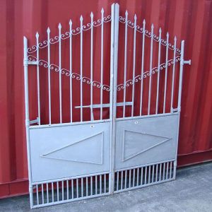 廃番】アンティーク門扉（アイアン門扉・アンティークゲート）両開き