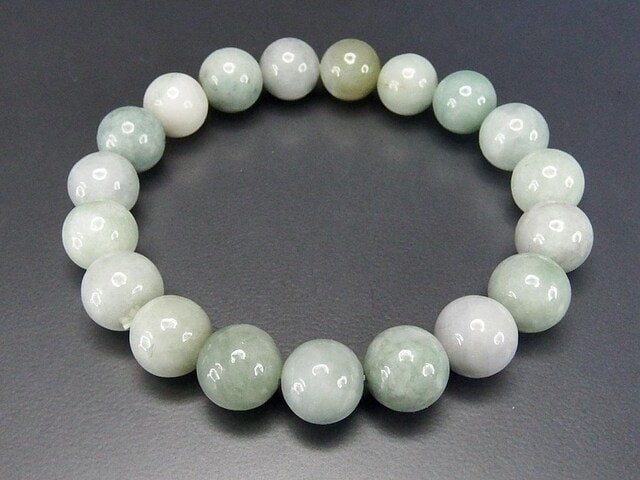 ひすいジェダイト本翡翠約10mm天然石ブレスレット五徳御守り | 石種別