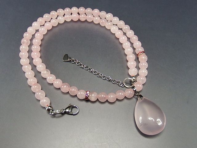 恋愛運女性天然石ローズクオーツオリジナルネックレス | 石種別で探す