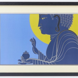 ☆新品同様☆イスム 続 日本曼荼羅 HAKUジクレ Buddha☆J7 HAKUジクレ