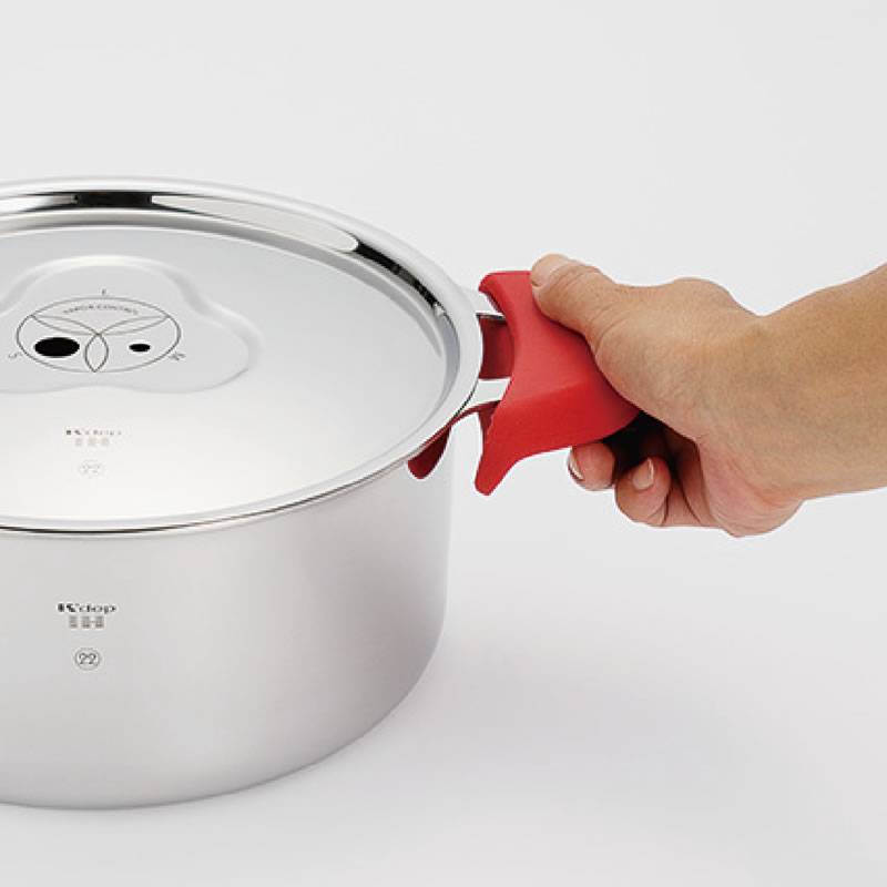 アウトレット]22cn両手鍋＆蒸し器セット／IH専用 | アウトレット | K+