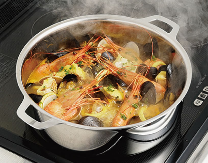 アウトレット]両手鍋（浅型） 26cm／IH専用 ※フタ・ツマミ・ハンドル