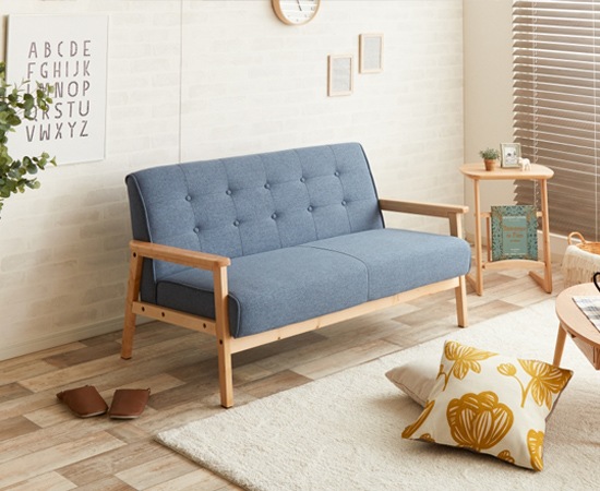 ニューレトロソファ（ファブリック・2人掛け）｜11212｜肌触り