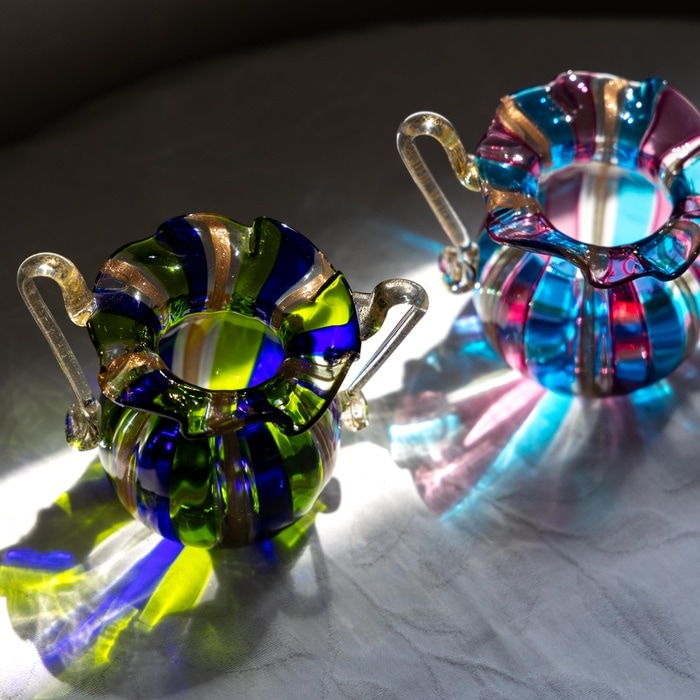 ストライプ花器 | 北一硝子 まごころお届け便