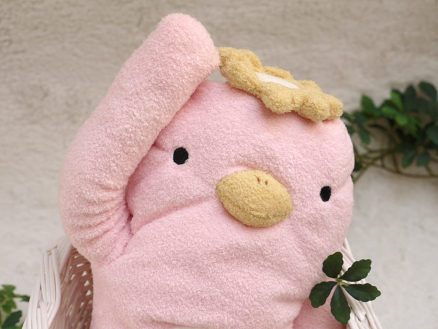 フモフモさん かぱ（ピンク・L） 可愛い癒しのぬいぐるみ シナダ製