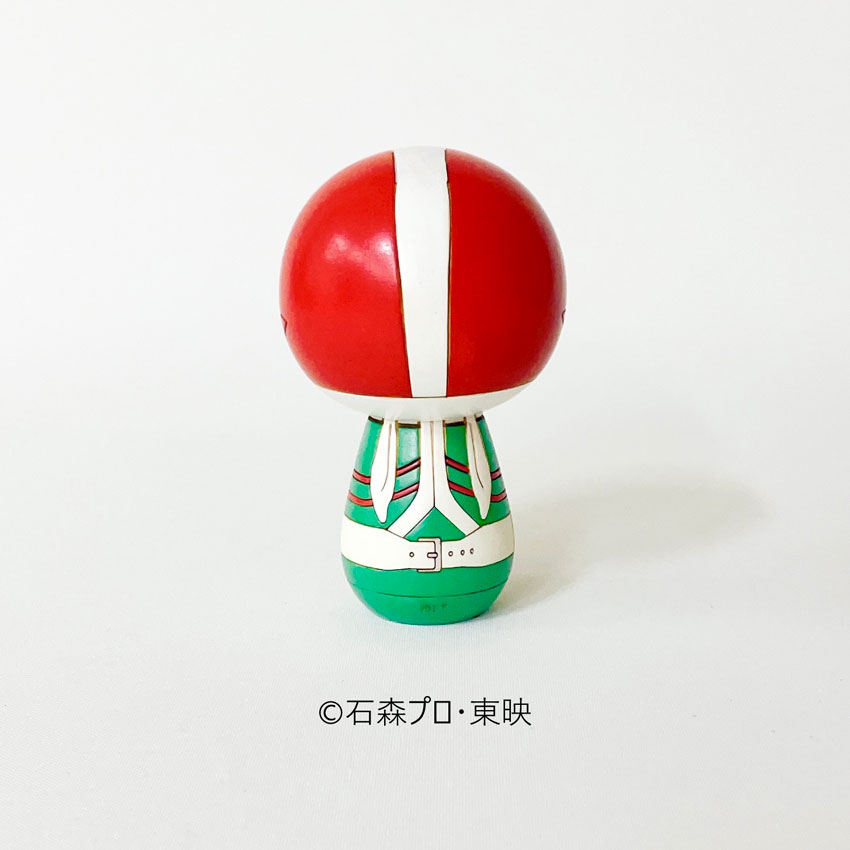 仮面ライダーこけし [V3] by 卯三郎こけし | 日本のキャラクターこけし