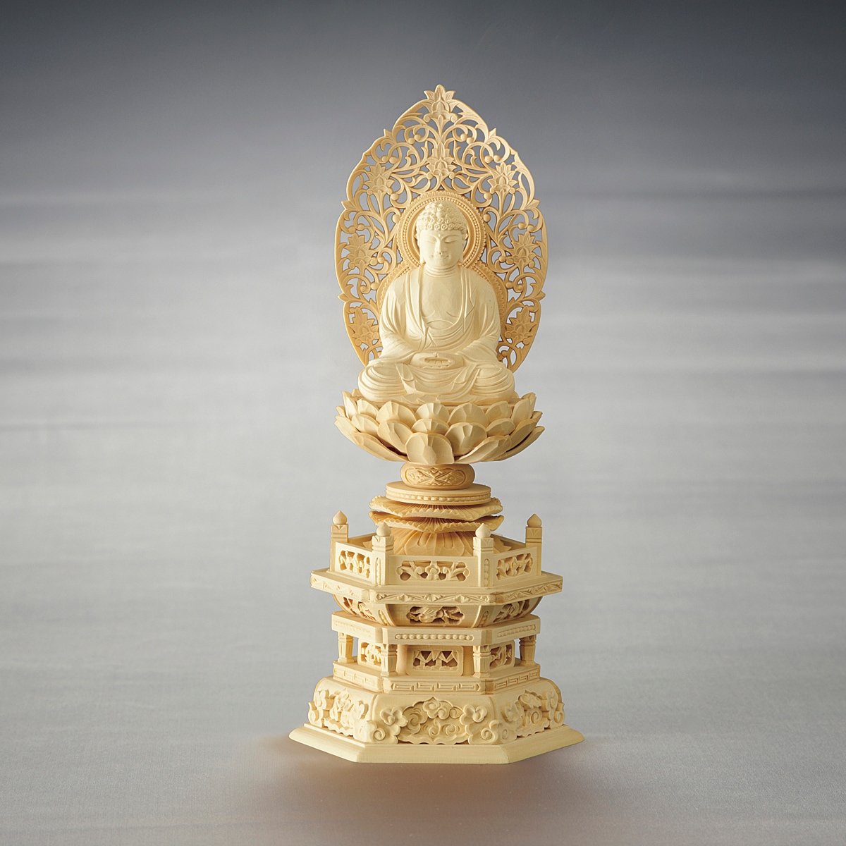 曹洞宗臨済宗仏像・柘植 釈迦如来座像 六角台座 | 仏具 | くらとも仏壇