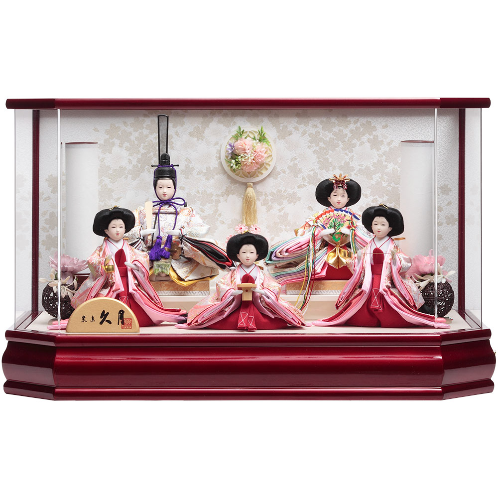 親王官女ケース飾り | 【公式】 人形の久月オンラインストア