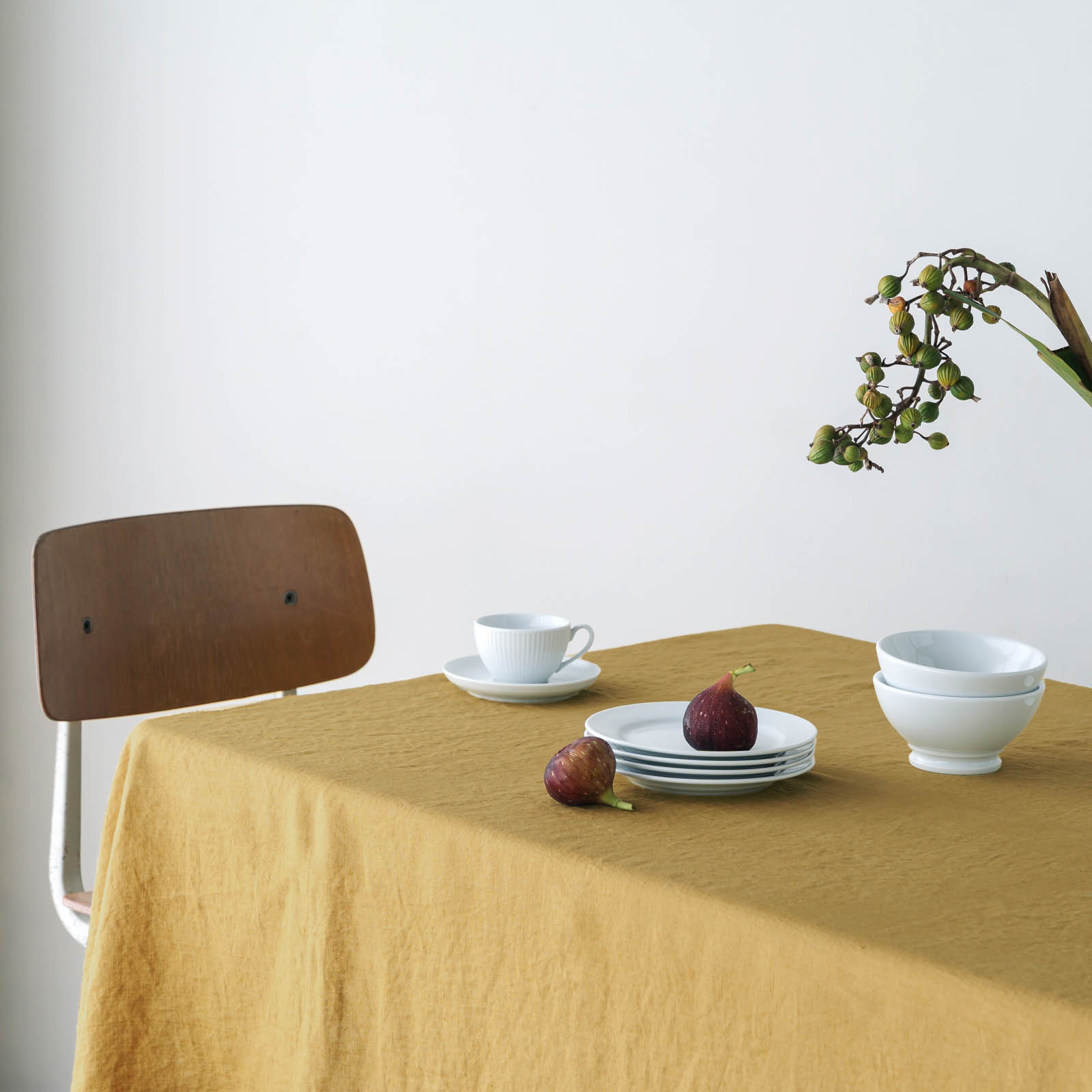 テーブルクロスL _ アンティークイエロー