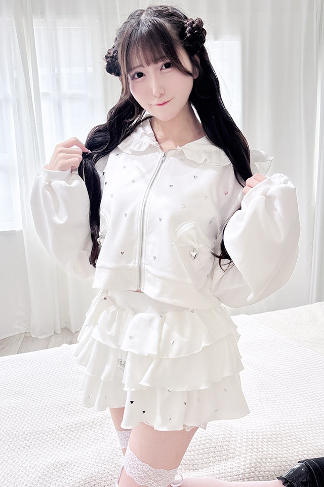 Princess Melody】ハートスタッズショートフリルスカパン - ホワイト