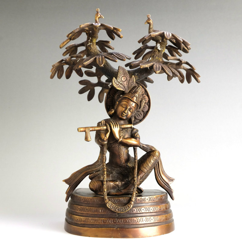 ヒンドゥー教神様 真鍮製クリシュナツリー｜マライカ公式通販