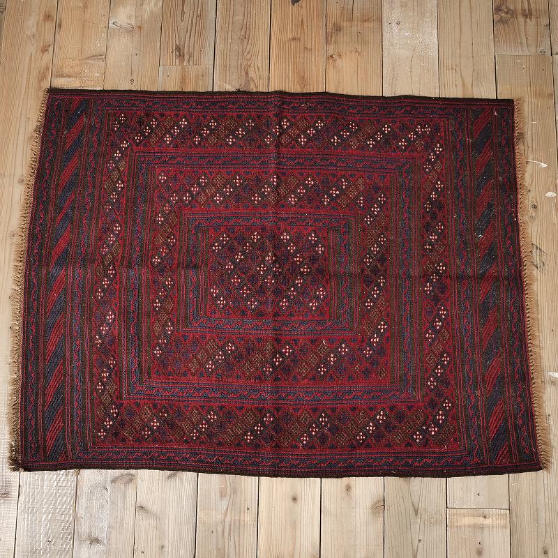 アフガニスタン オールドキリム 108cm×137cm ラグマット｜マライカ公式通販