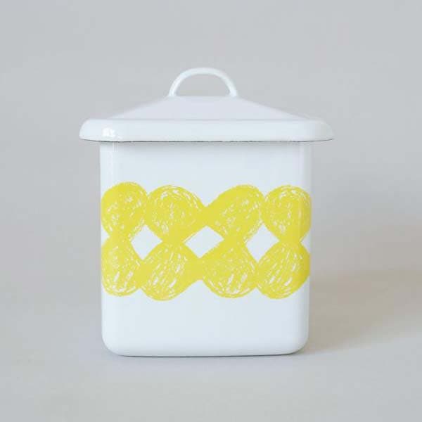 ホーロー スクエアキャニスター kukka 保存容器 コンテナ アクシス