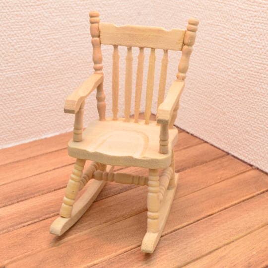 ミニチュア雑貨 ロッキングチェアー アンフィニッシュ（無塗装