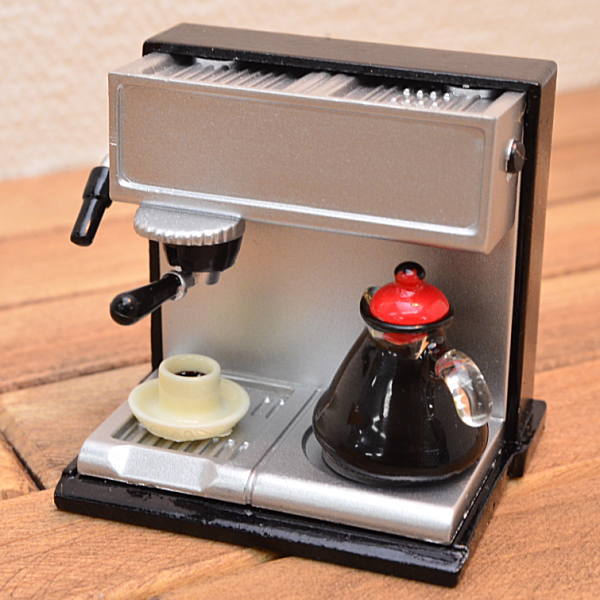 ミニチュア雑貨 エスプレッソマシーン コーヒー付き [DM110W] [m-s