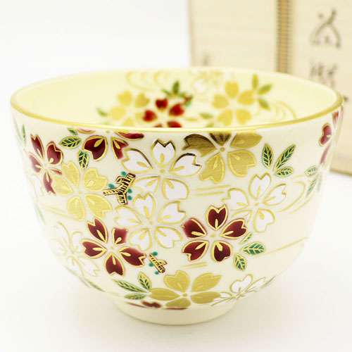 抹茶碗 桜 春物 木箱入り 相模竜泉作の通販は【茶道具のみのる園】