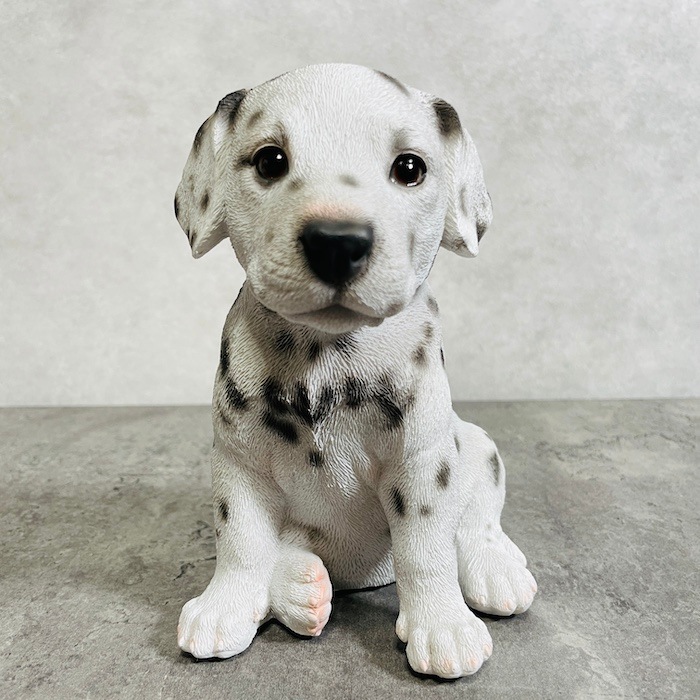 かわいい 犬 置物 お座り ダルメシアン woobia ウービア イヌ おしゃれ