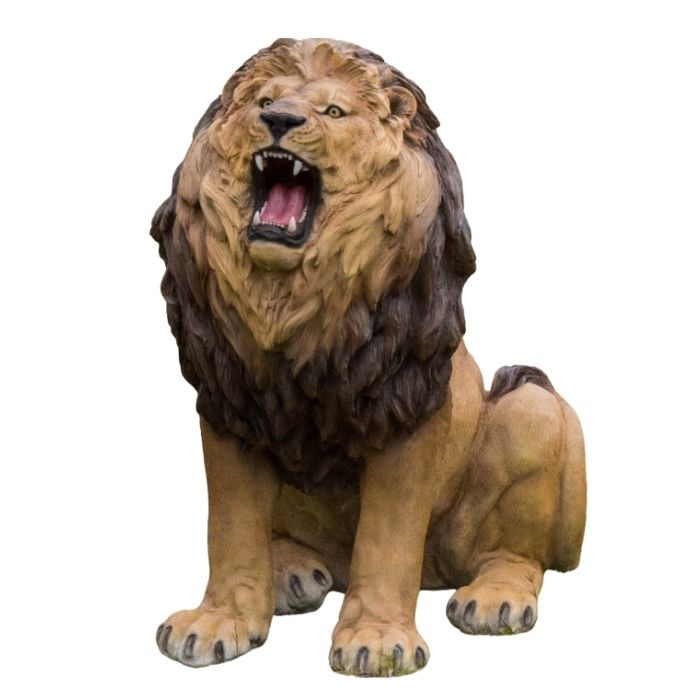 置物 吠えるライオン 特大 高さ108cm woobia ウービア 大きい かわいい