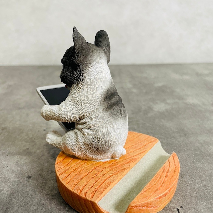 スマホスタンド タブレットを見るフレンチブルドッグ woobia ウービア