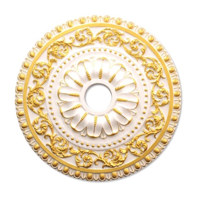 NMG240｜PU製メダリオン シャンデリア装飾材 壁・天井装飾 ゴールデン