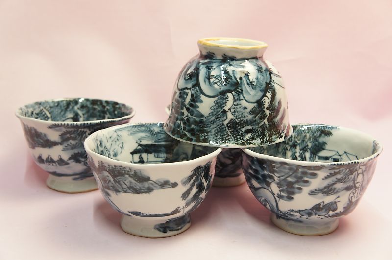 六齋窯 村田幸之介 手捻り山水 汲み出し揃 | いっぴん | | 食器のみつはた