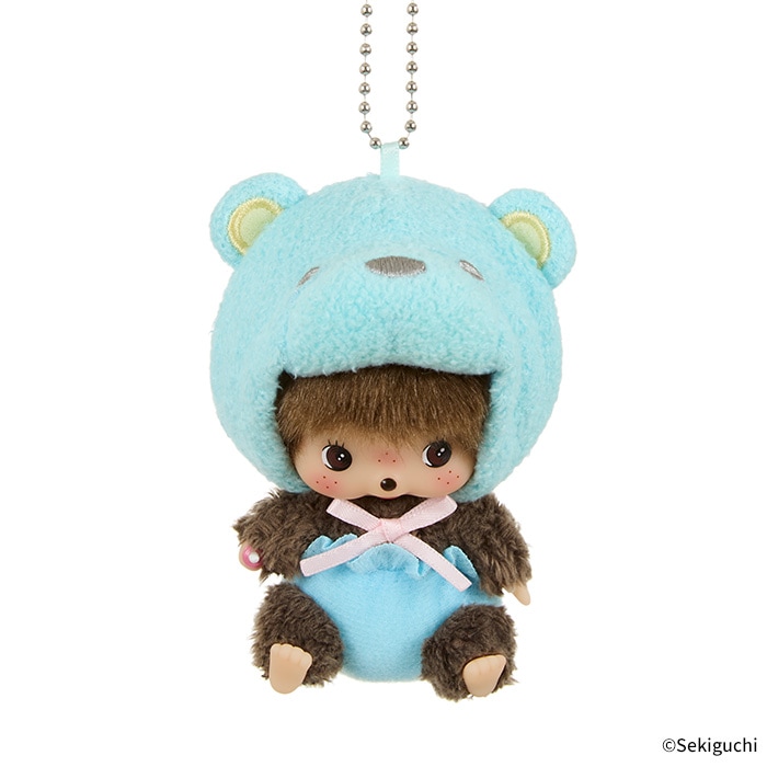 あにまるベビチッチ SS顔でかキーチェーン くま|【ぬいぐるみの