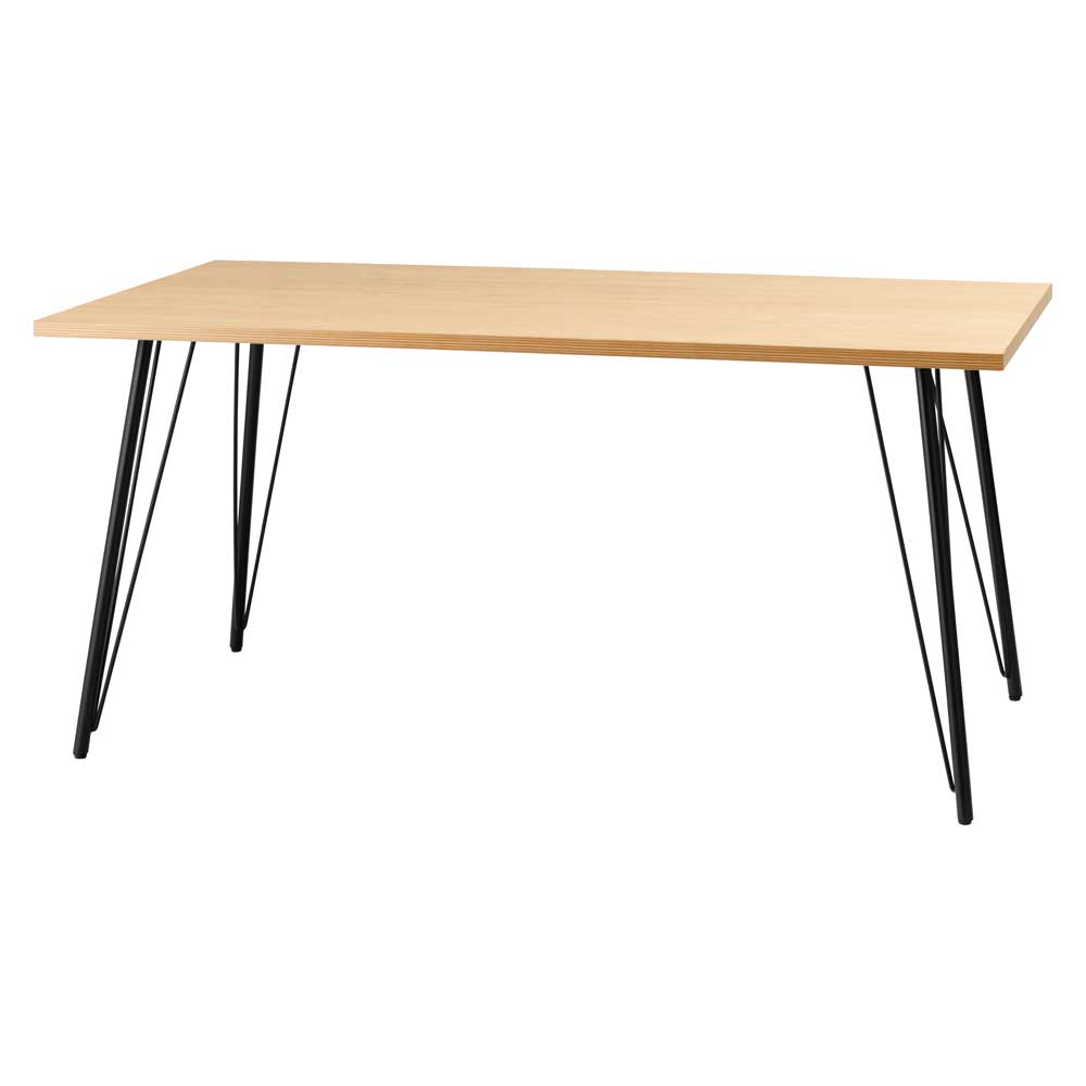 アイアンレッグ×ウッド調のダイニングテーブル｜幅150cm | インテリア