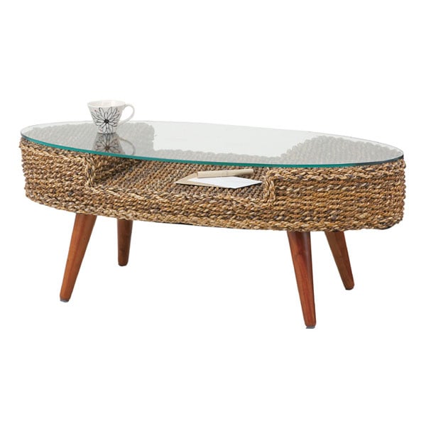 ラタンのアジアンテイストたっぷりセンターテーブル | インテリア