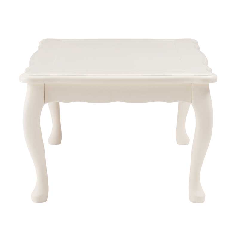 猫脚コタツ｜姫系シャビーな白い優雅さ｜一人暮らしに最適