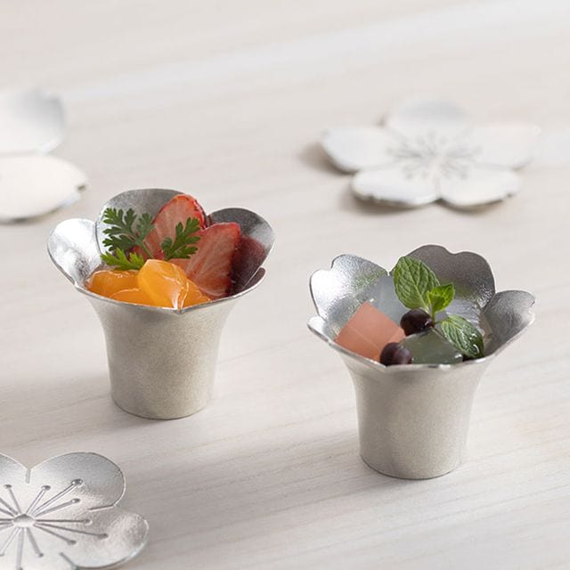 フラワートレーギフト（フラワートレー6枚セット）｜錫製雑貨・酒器の