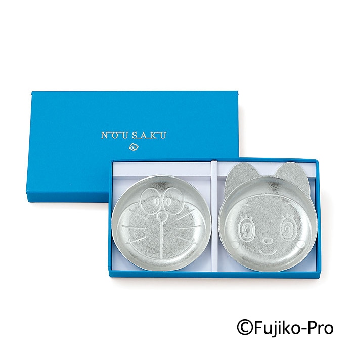 ドラえもん＆ドラミちゃん - 豆皿セット【ドラえもんシリーズ】｜錫製