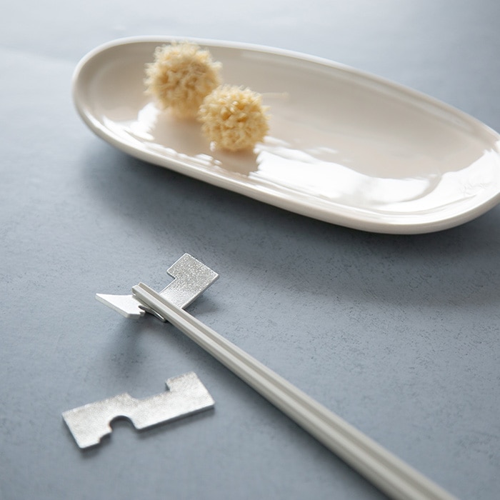 つながる箸置 - ハート - 5ヶ入｜錫製雑貨・酒器の通販は能作