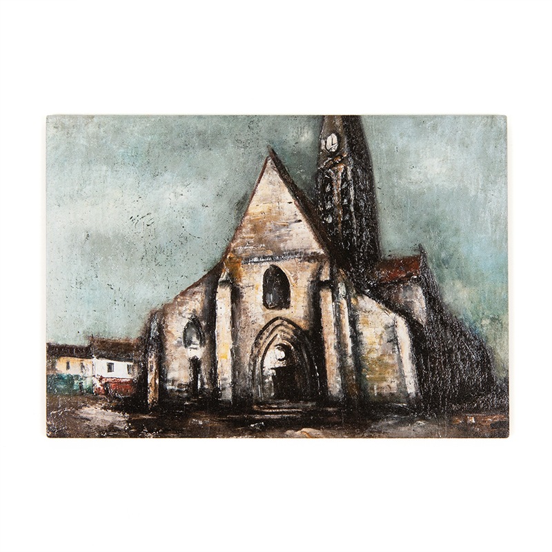 ウッドポストカード：佐伯祐三《教会》 | 生活雑貨 | 大阪市立美術館