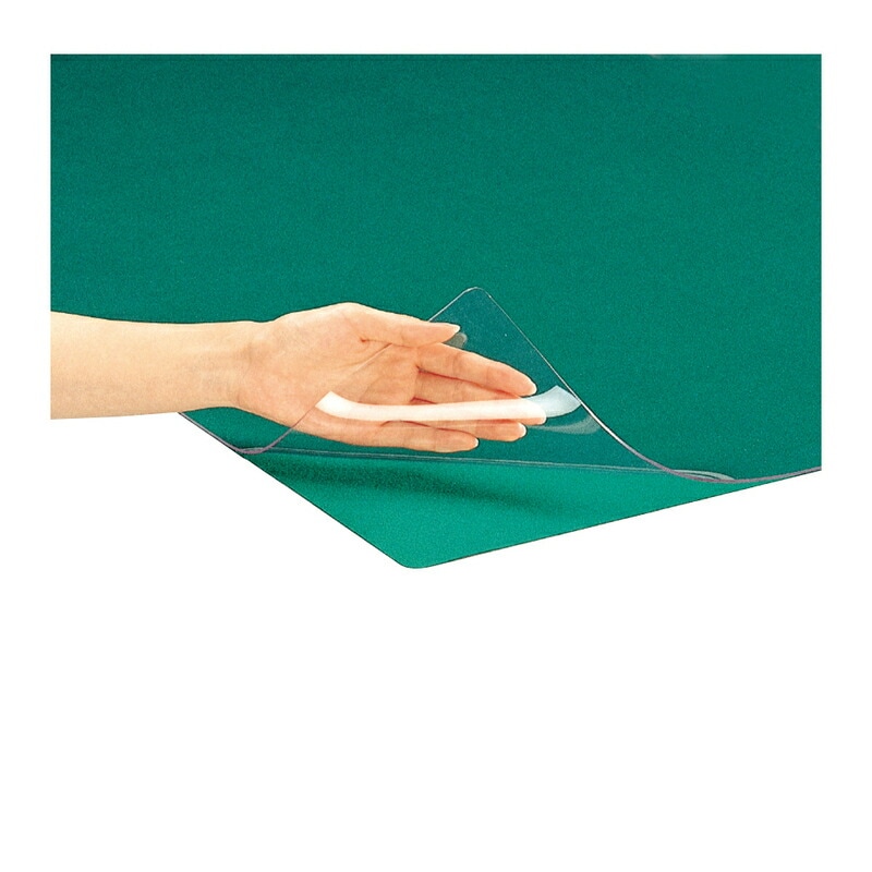 プラス(PLUS) デスクマット 片面無移行デスクマット 塩ビ クリアー