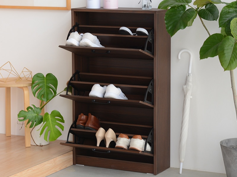 下駄箱 スリム 完成品 コンパクト シューズラック 玄関 靴入れ 靴入れ