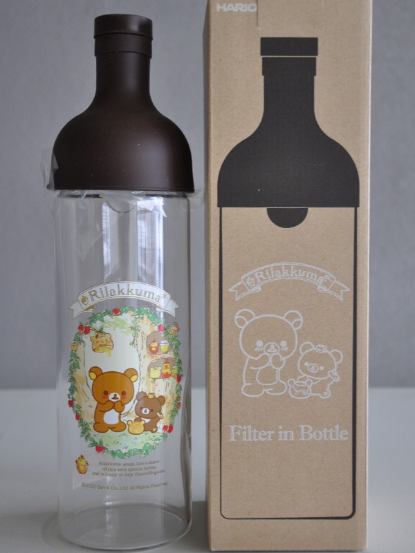 フィルターインボトル リラックマ 【水出し】 750ml スプーン付き