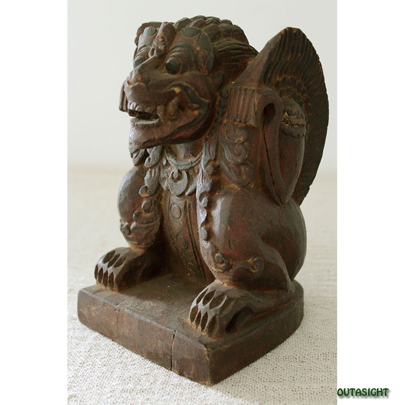 木彫り シンガ ヴィンテージ バリ島 インドネシア INAS-25 | Statue