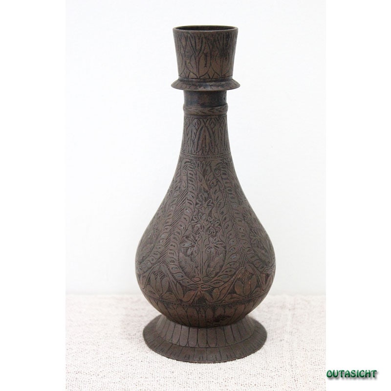真鍮 フーカ アンティーク インド NAO-81 | Handicraft/民具・仏具など